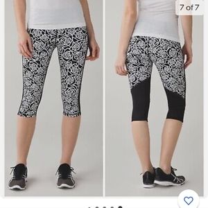 Lululemon athletica real quick crop leggings gs size 6